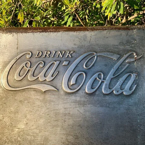 Vintage Coca-Cola steel panel